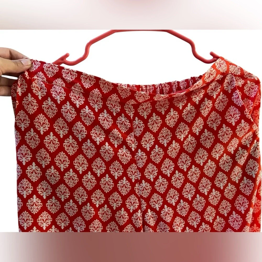 Love tree happens bohemian pants red with design size medium